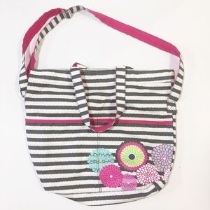Gray Wave Bubble Bloom Thirty-One Retro Metro Tote